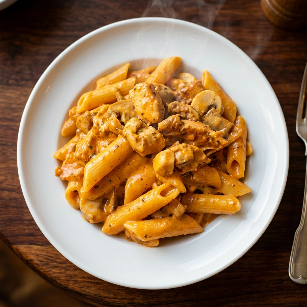 Creamy Chick Fungi Pasta - Halal pasta at TuckOut Winnipeg