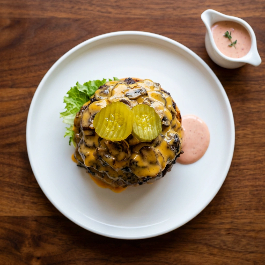 Mush Mumma Burger - Signature halal smash burger at TuckOut Winnipeg